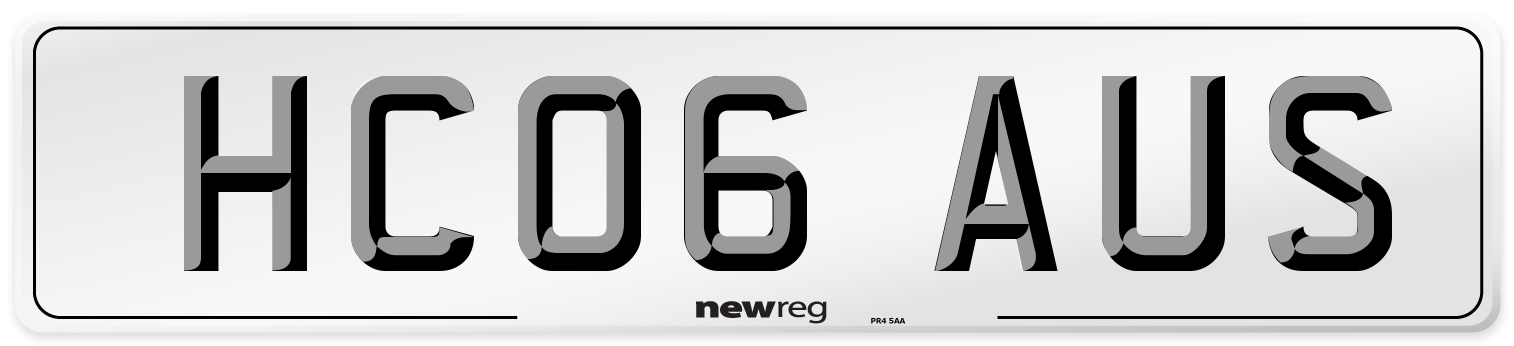HC06 AUS Number Plate from New Reg